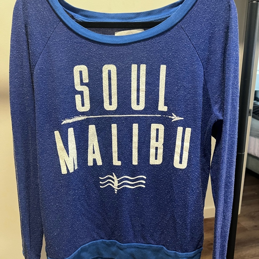 SoulCycle Blue Crewneck Top